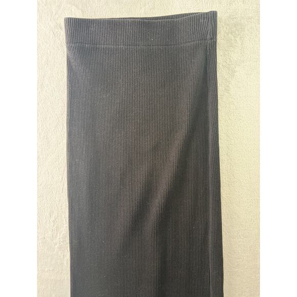 Vince Ribbed Slim Skirt – Black – Size S (Ankle Length) - Picture 2 of 6
